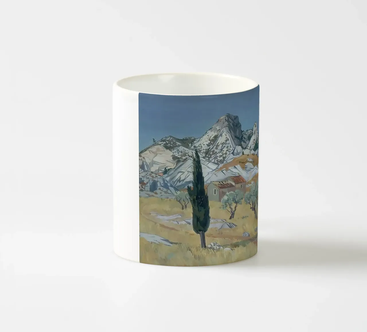 Paesaggio delle Alpilles tazza in ceramica da Peteriespinoza Studio