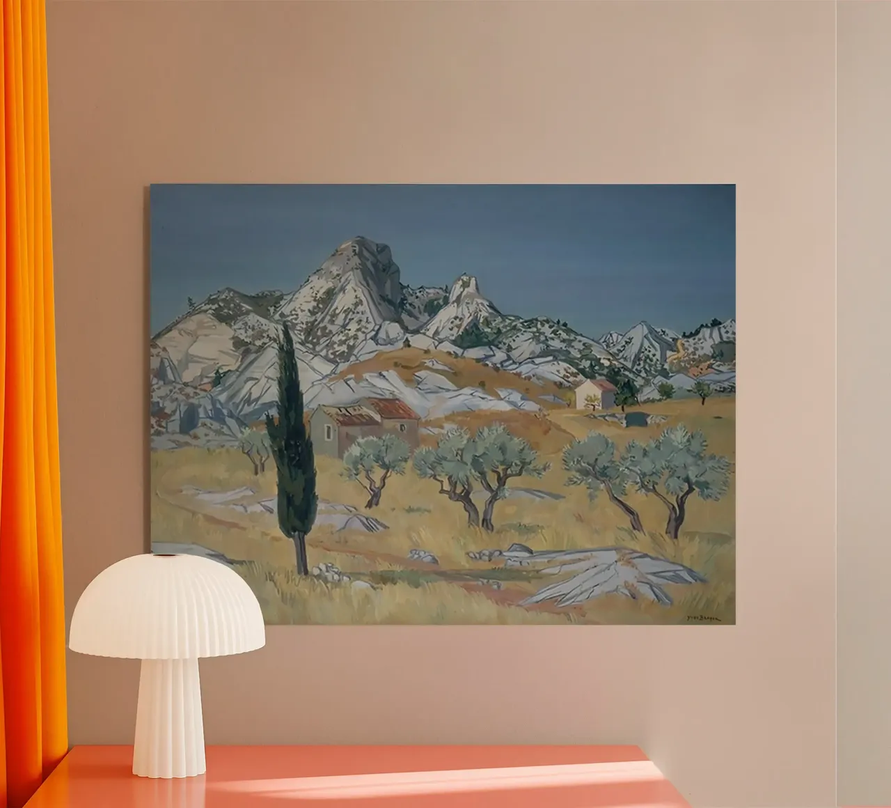Paesaggio delle Alpilles plexiglass da Peteriespinoza Studio