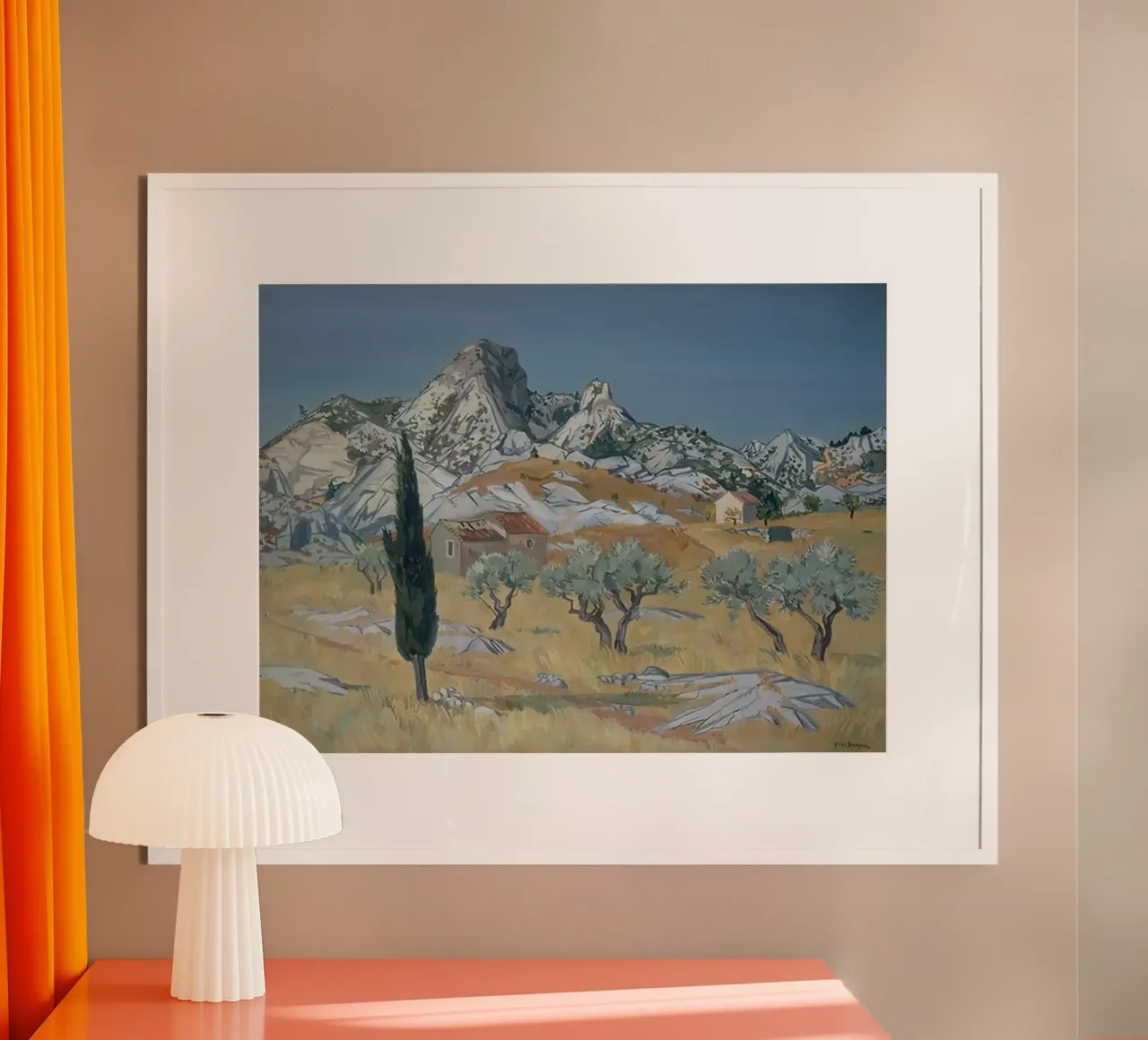 Paesaggio delle Alpilles carta hahnemühle da Peteriespinoza Studio