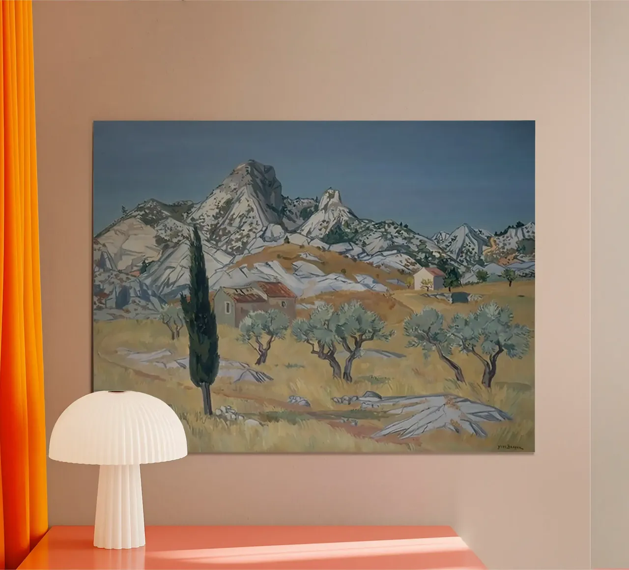 Paesaggio delle Alpilles carta hahnemühle da Peteriespinoza Studio