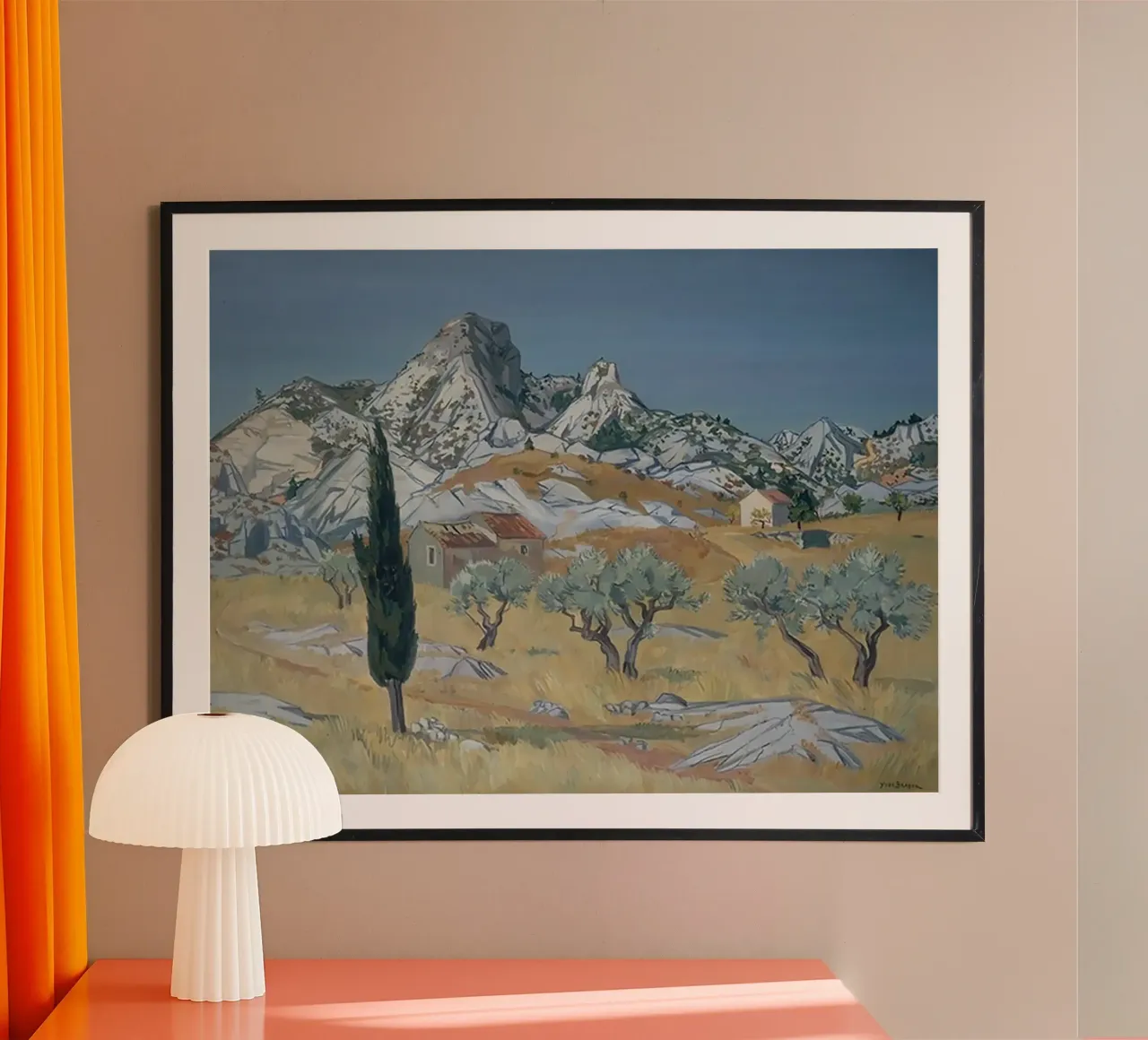 Paesaggio delle Alpilles carta hahnemühle da Peteriespinoza Studio