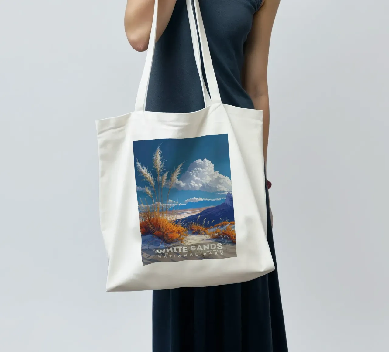 Sabbie Bianche lll borsa in juta da Kenneth