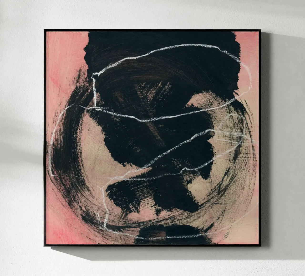 abstract lines and brush strokes plexiglass da IRIS LEHNHARDT FINE ART