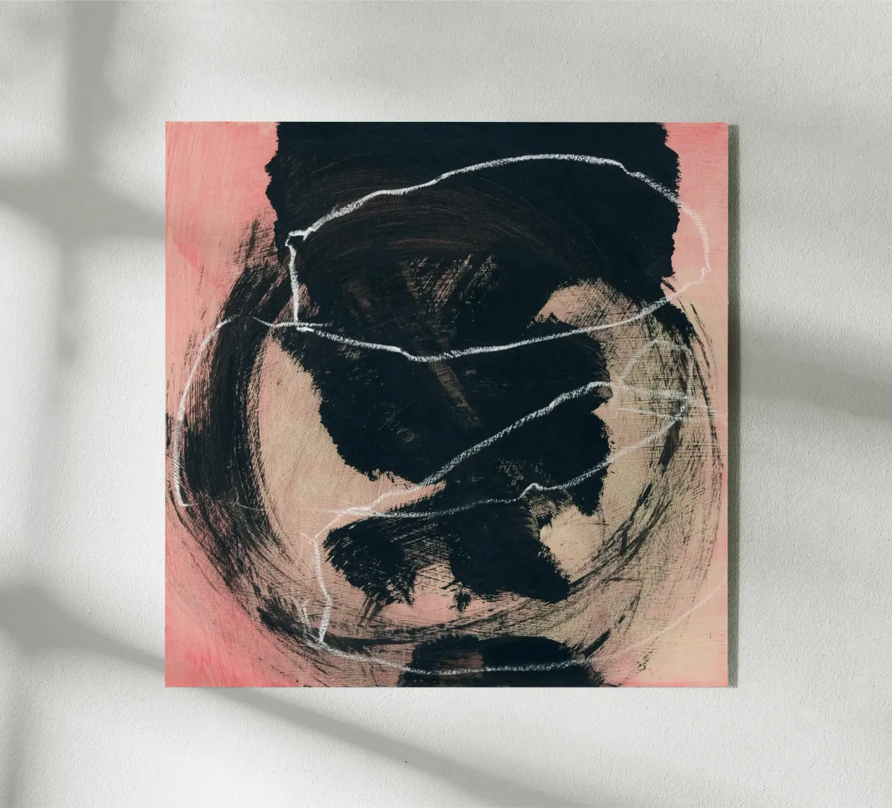 abstract lines and brush strokes Acryl-Glas von IRIS LEHNHARDT FINE ART