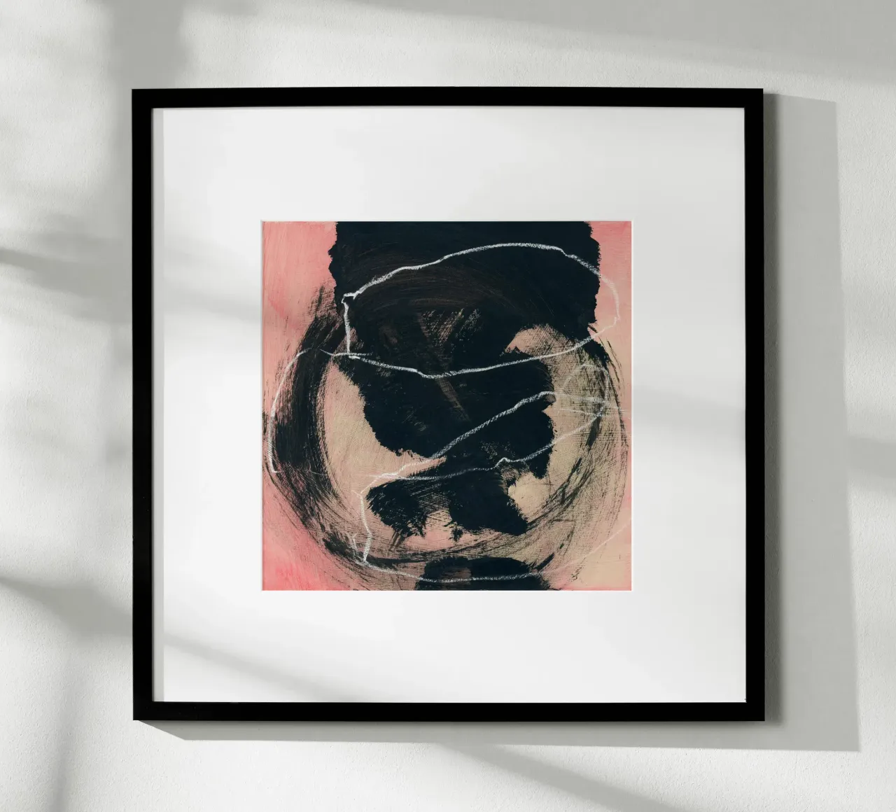 abstract lines and brush strokes poster de IRIS LEHNHARDT FINE ART