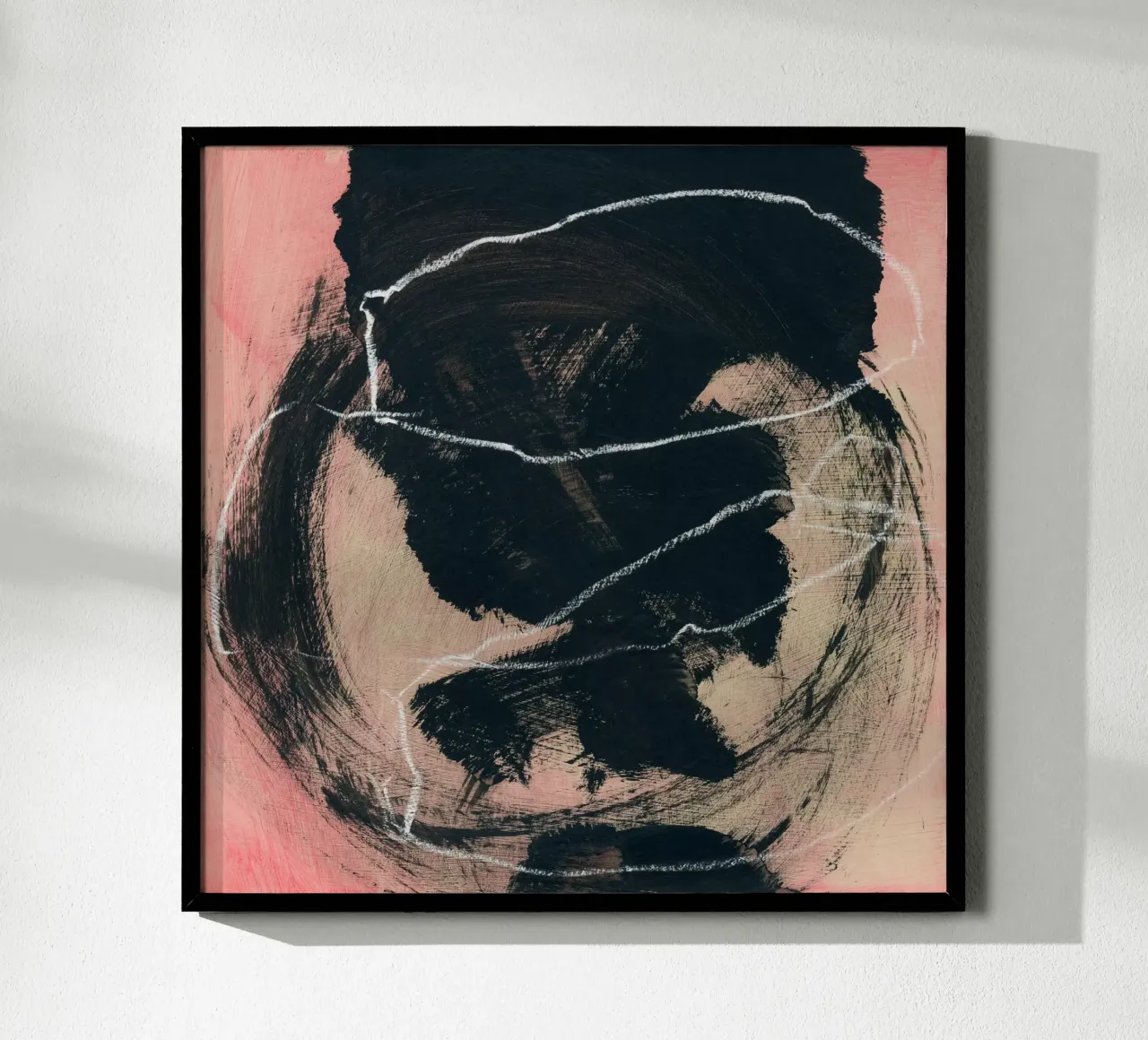 abstract lines and brush strokes poster de IRIS LEHNHARDT FINE ART
