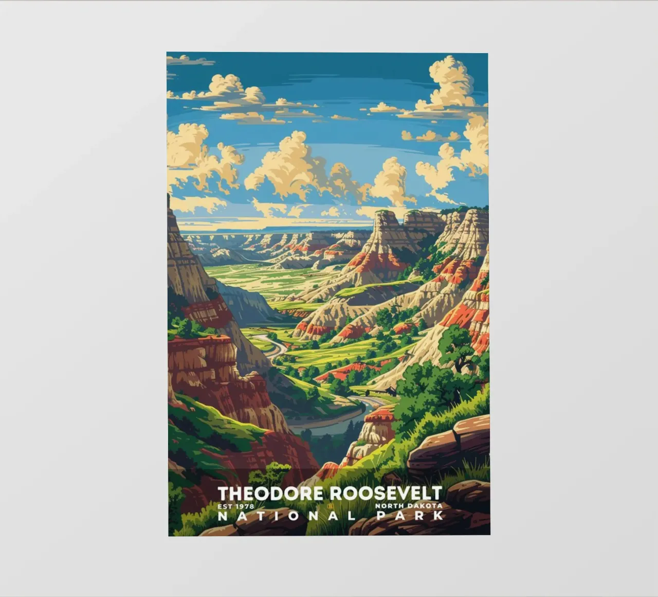 Theodore Roosevelt ll pellicola backlit da Kenneth