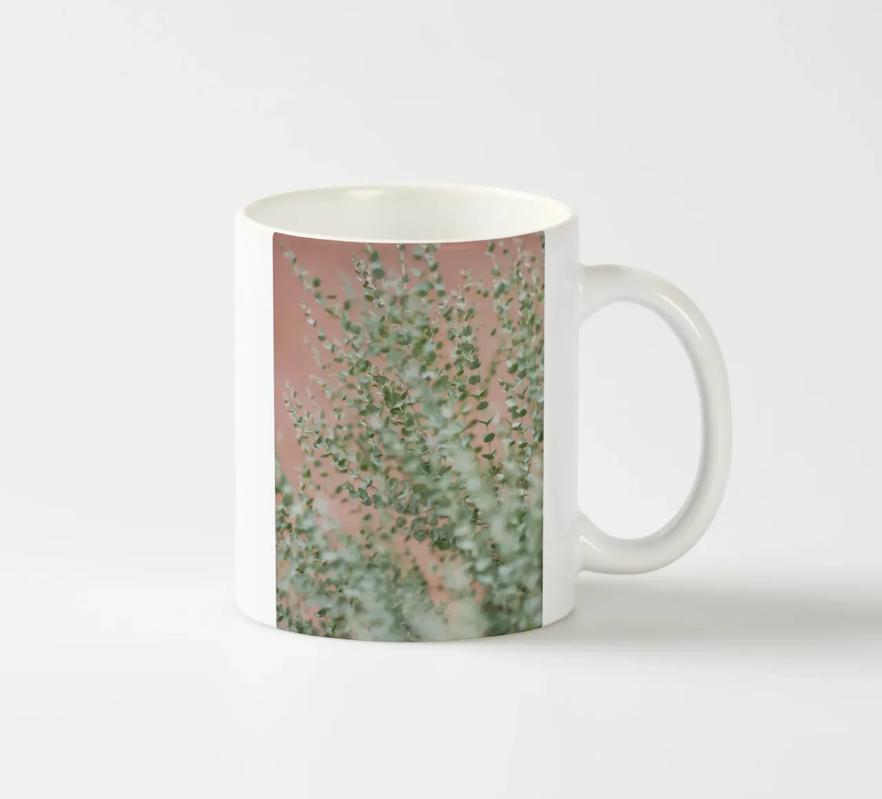leaf branch on wall tazza in ceramica da feny
