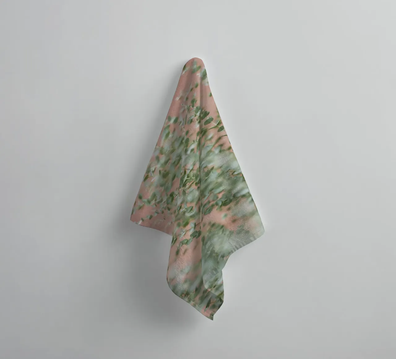 leaf branch on wall asciugamano da bagno da feny