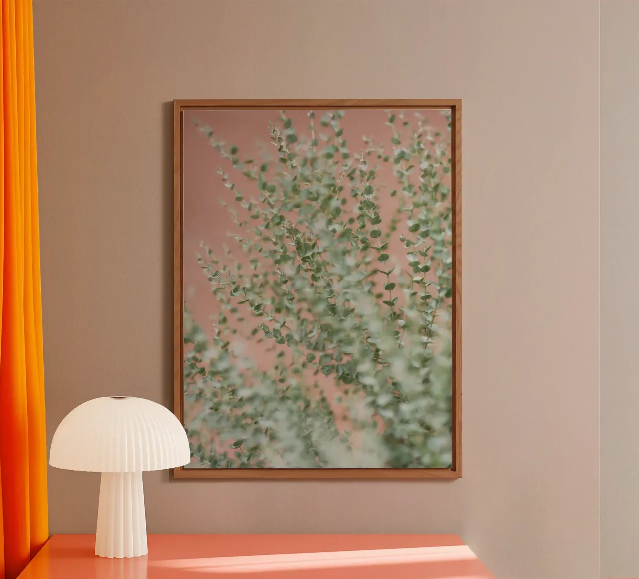 leaf branch on wall alluminio dibond da feny