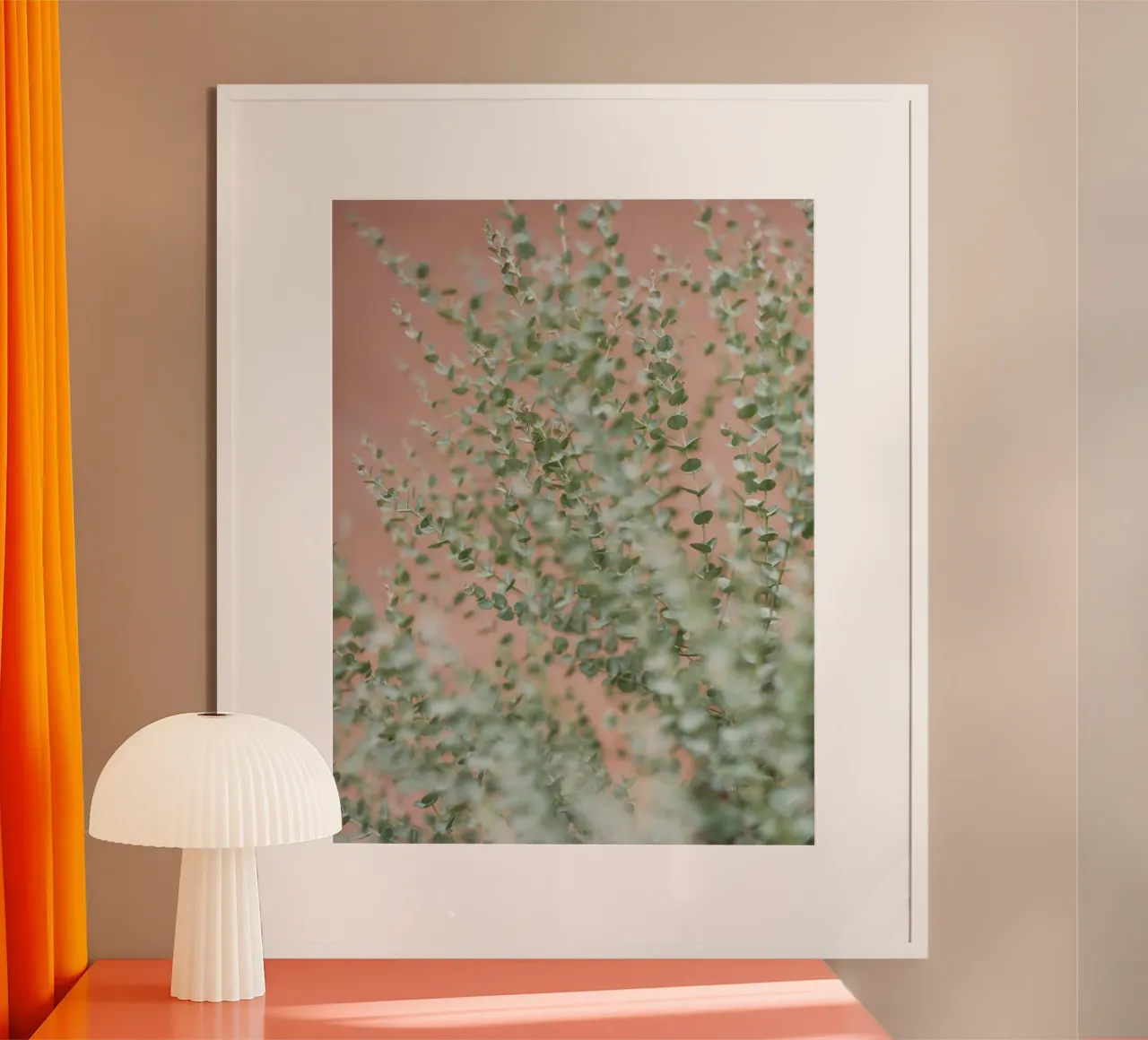 leaf branch on wall carta hahnemühle da feny