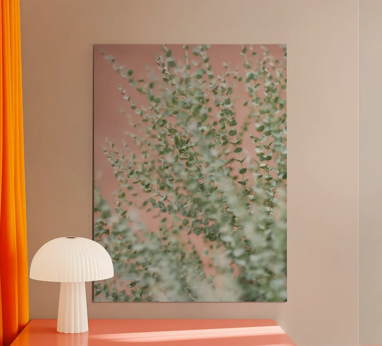 leaf branch on wall carta hahnemühle da feny