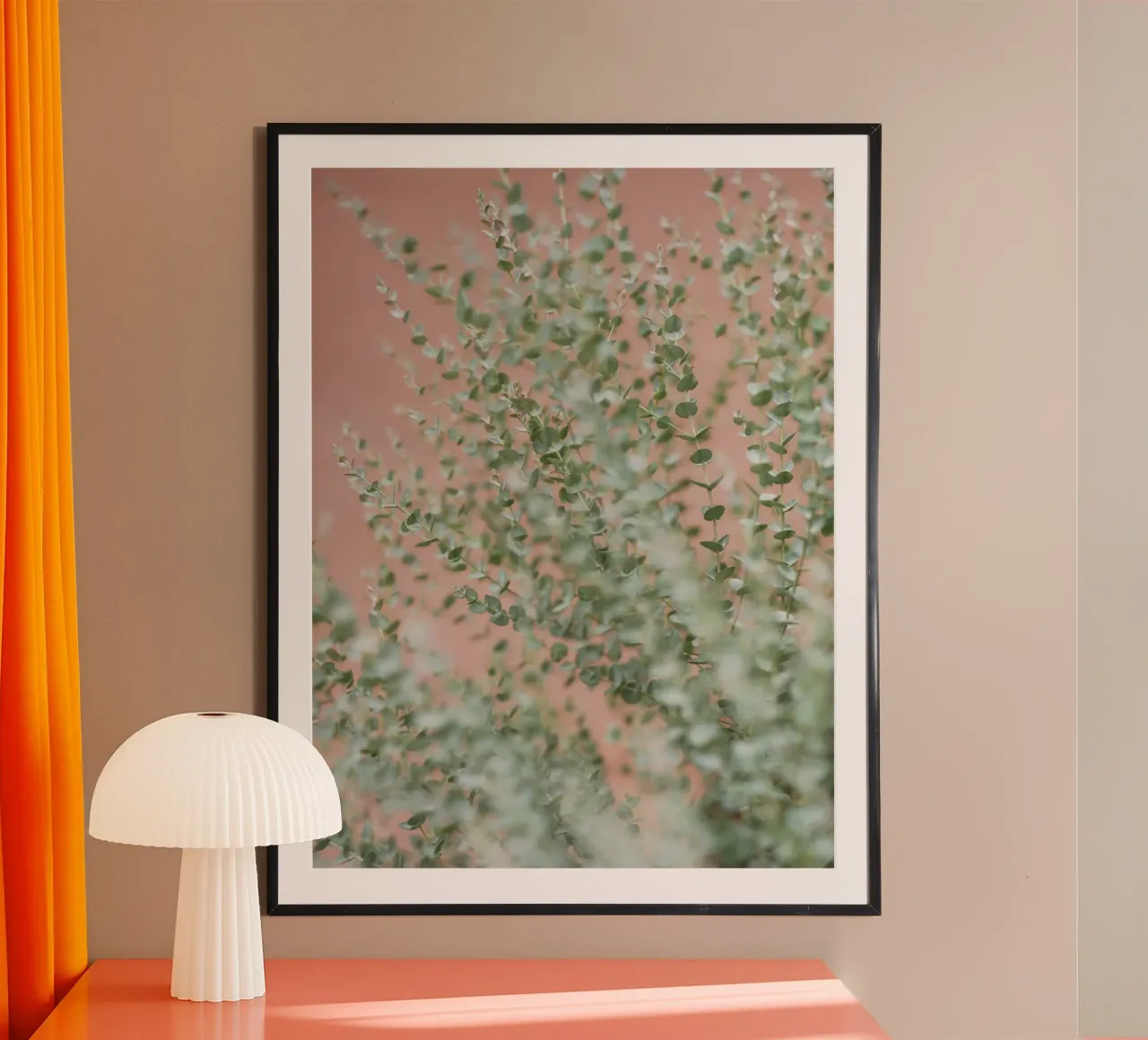 leaf branch on wall carta hahnemühle da feny