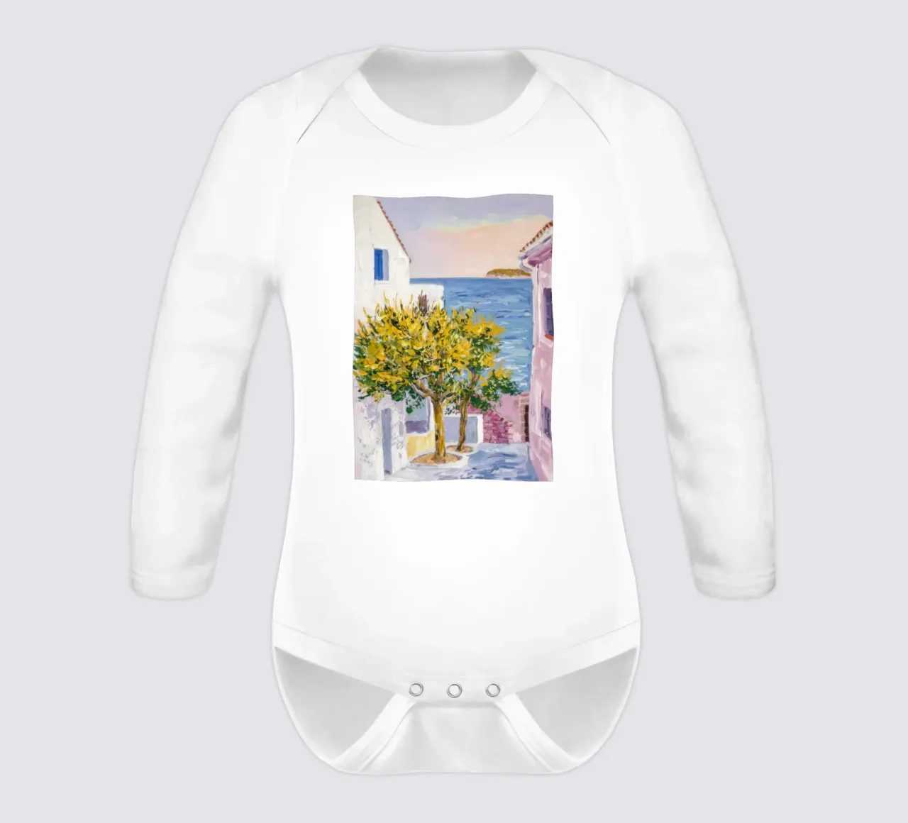Cortile Lemon Tree body neonato maniche lunghe da Angkasa Mist