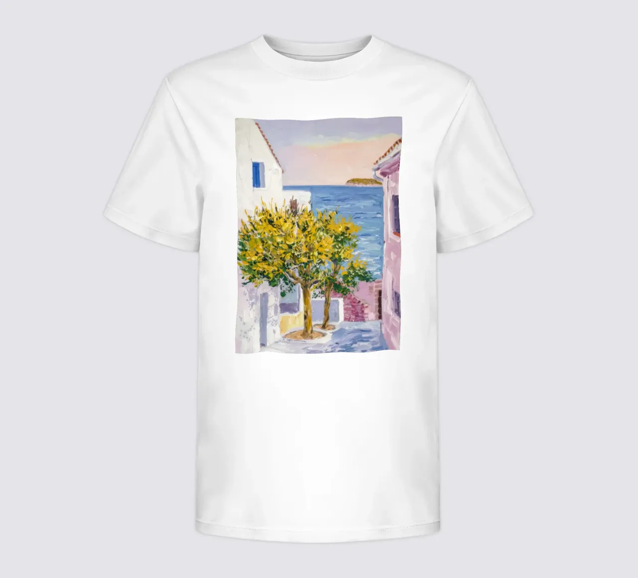 Cortile Lemon Tree t-shirt bambini da Angkasa Mist