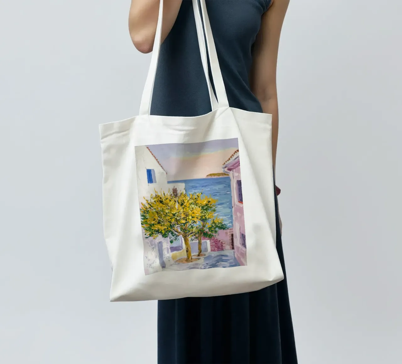 Cortile Lemon Tree borsa in juta da Angkasa Mist