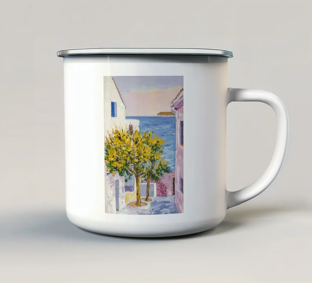 Cortile Lemon Tree tazza in smalto da Angkasa Mist