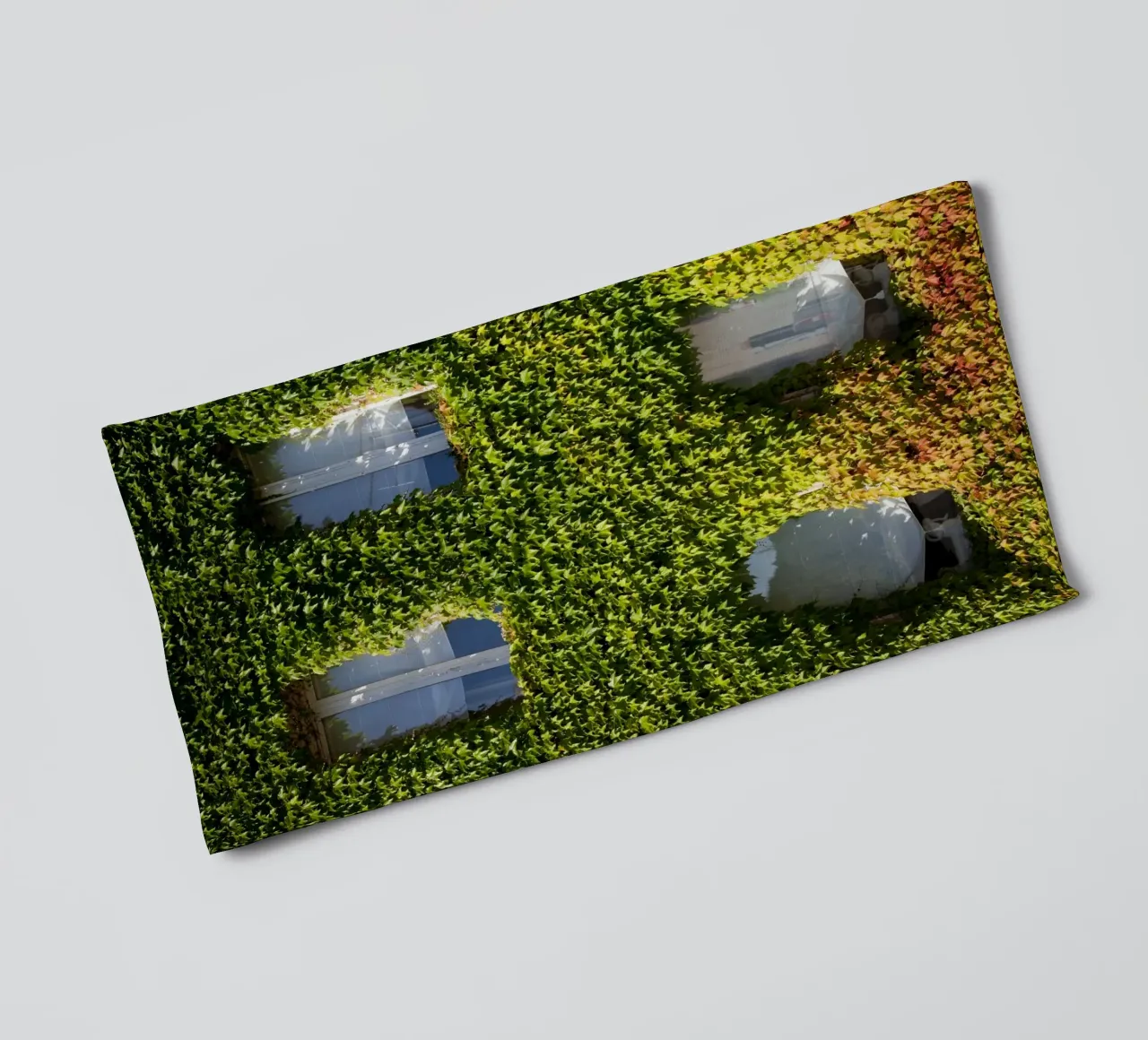 wall covered with branch asciugamano da bagno da feny