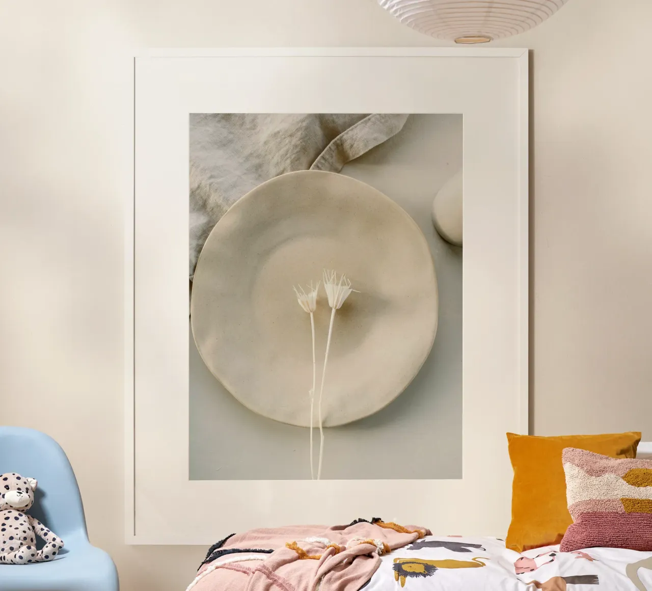flower on plate carta hahnemühle da feny