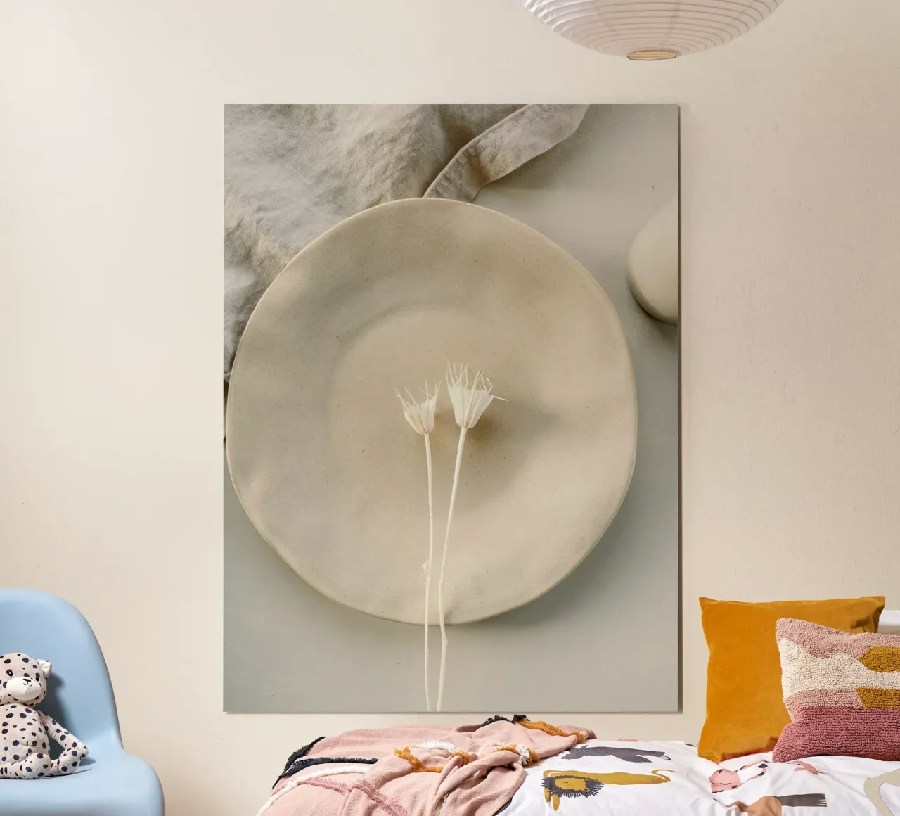 flower on plate carta hahnemühle da feny