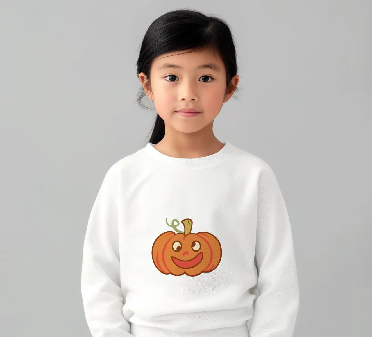 Felice zucca di Derpy felpa bambino da klossisch