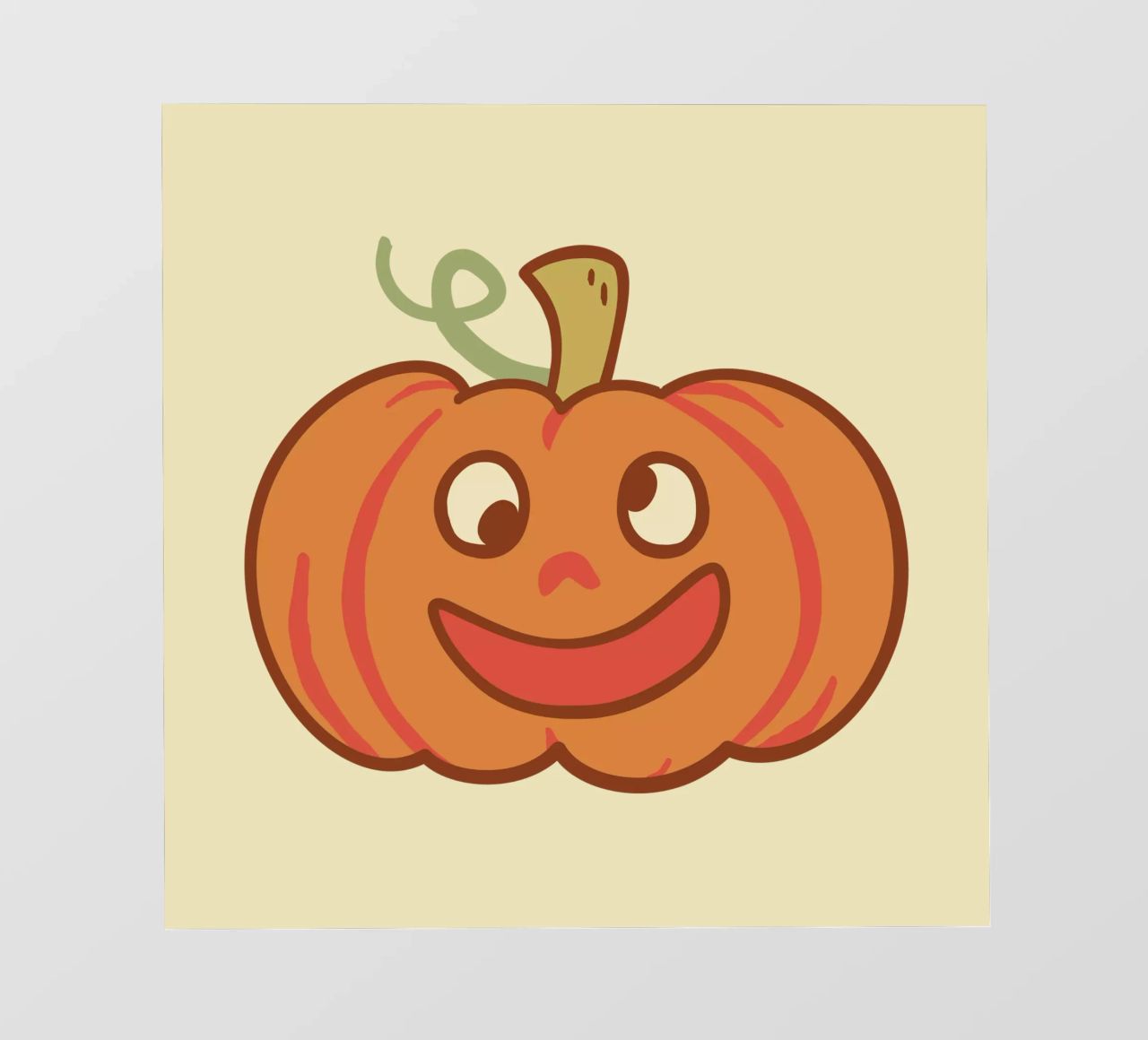 Felice zucca di Derpy telo in pvc da klossisch