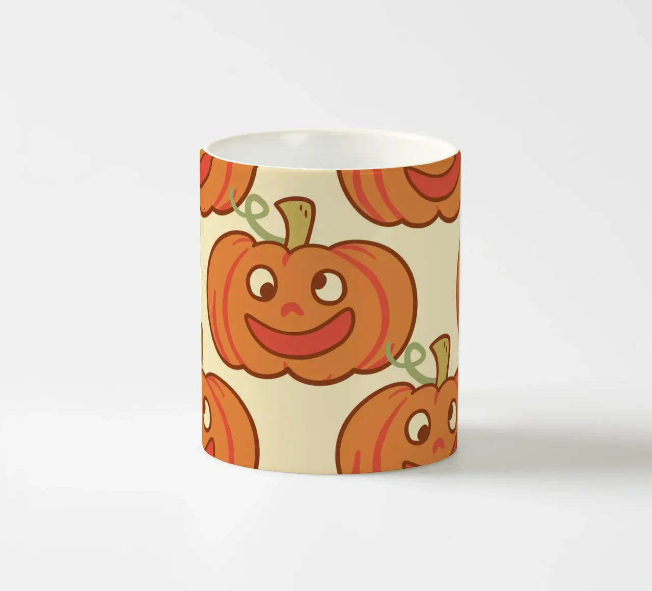 Fröhlicher Derpy-Kürbis Keramik Tasse von klossisch