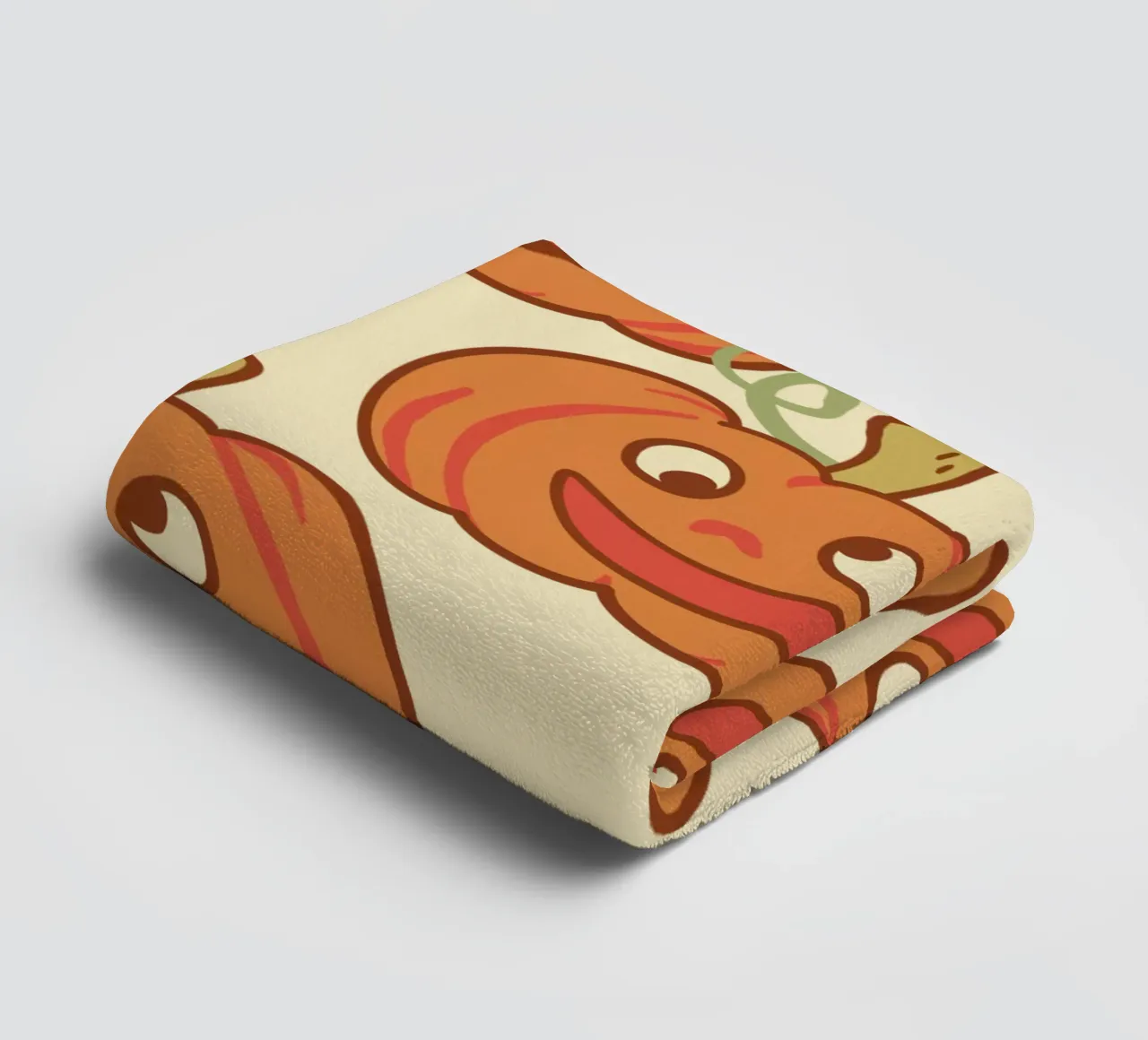 Calabaza Derpy feliz toalla de baño de klossisch