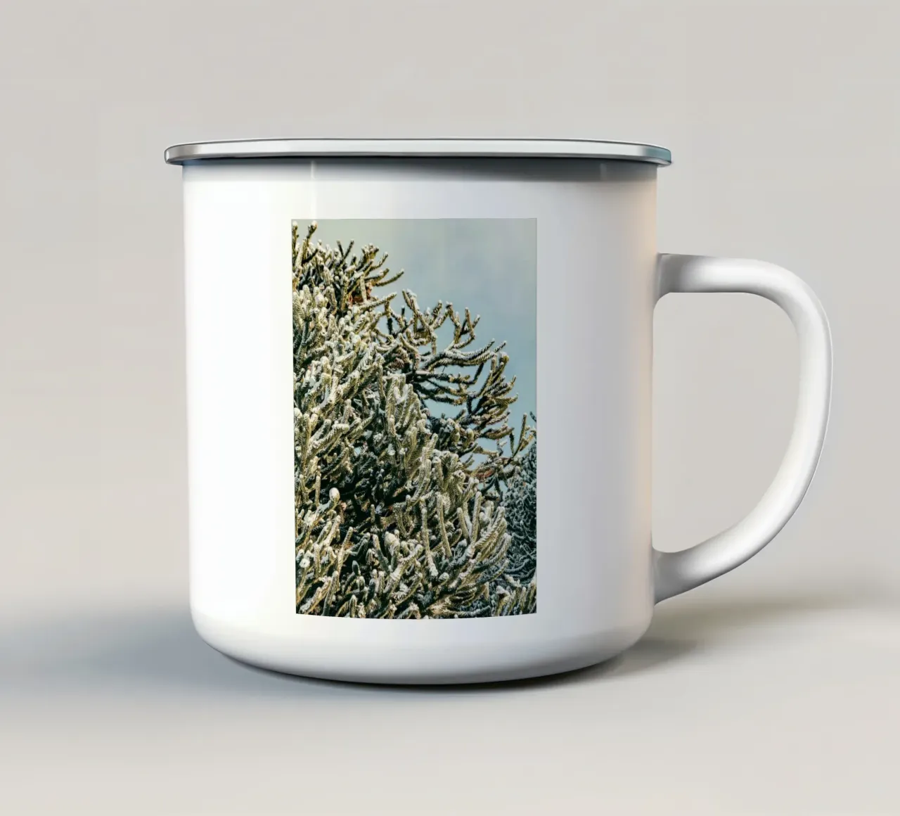 branch leaf tazza in smalto da feny
