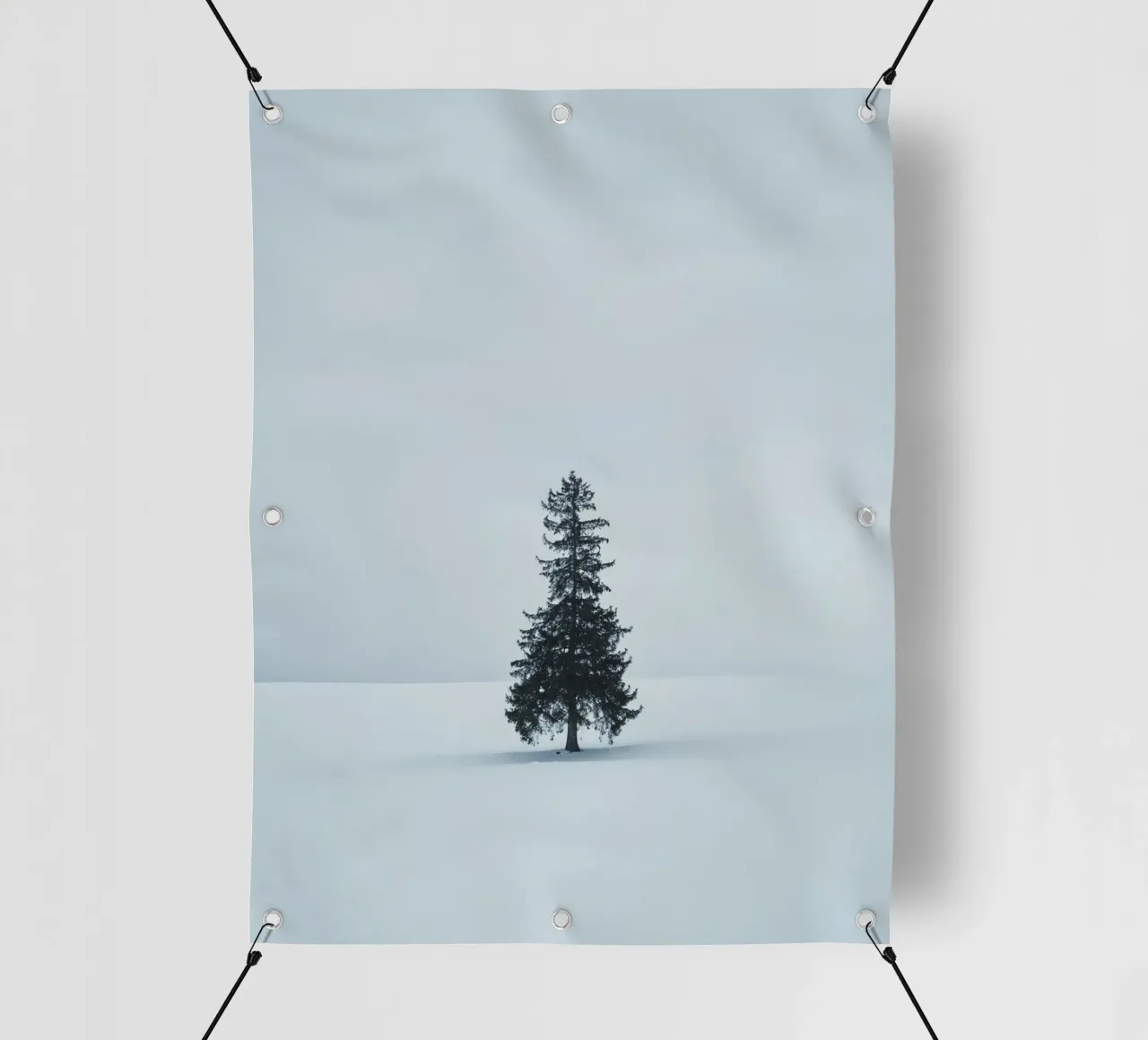 pine tree on snow telo in pvc da feny
