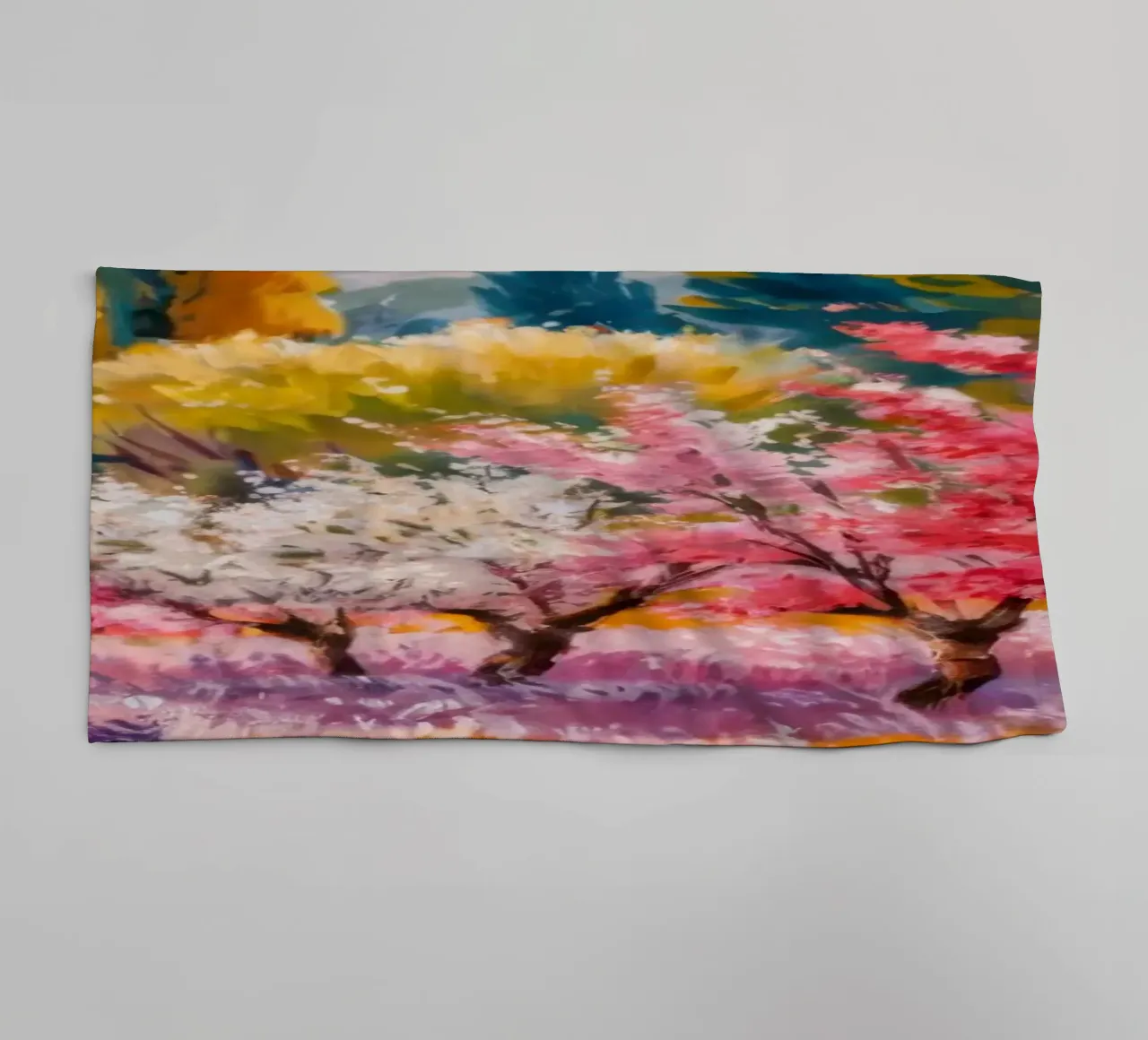 Spring Blossom Bridge towel by Angkasa Mist
