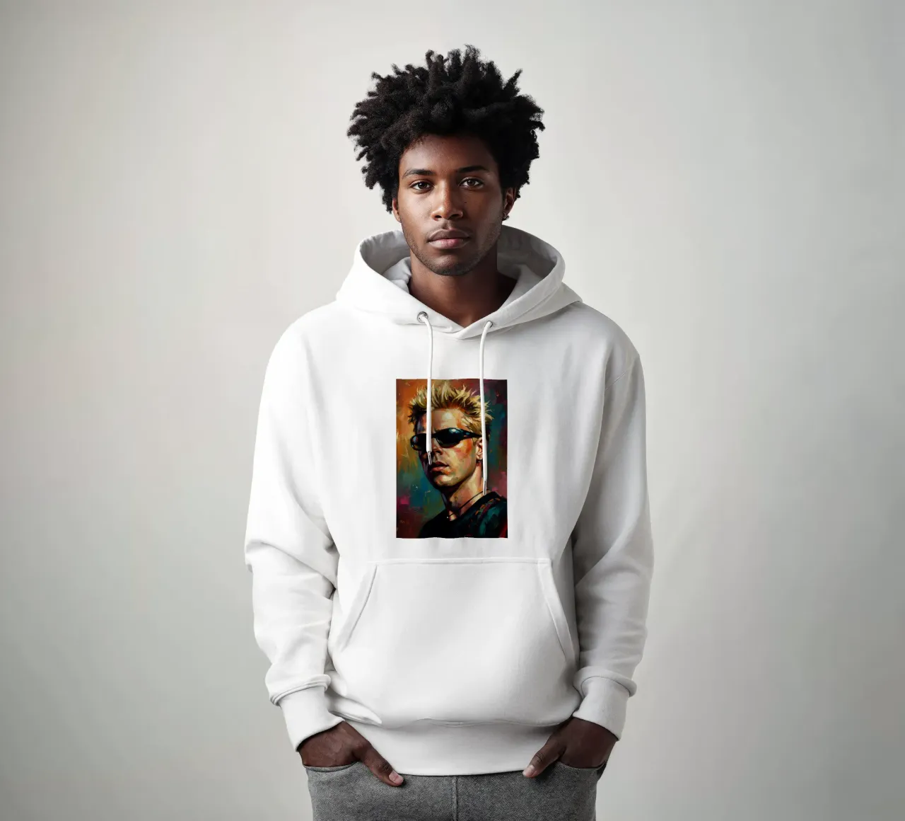 Dexter Holland The Offspring felpa con cappuccio da Lembayung art