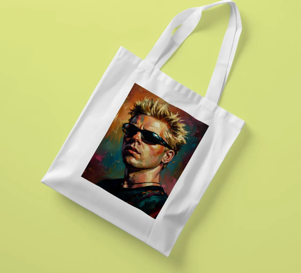 Dexter Holland The Offspring borsa in juta da Lembayung art