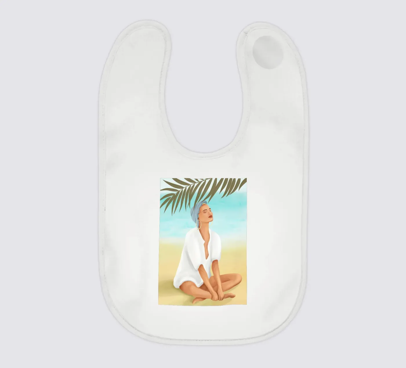 Summertime II baby bib by cityart