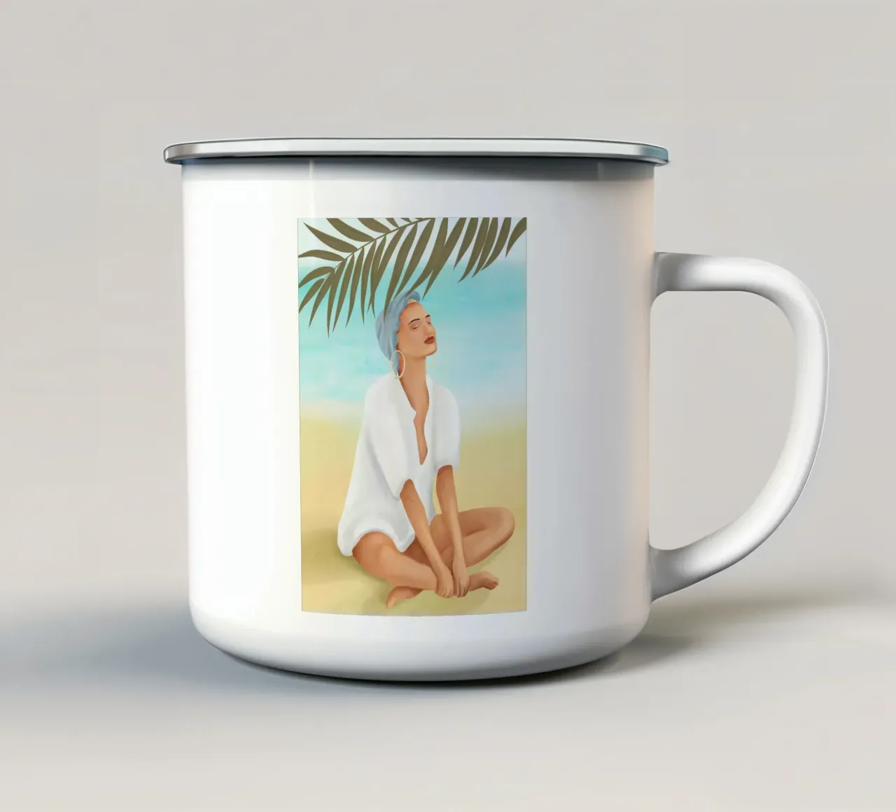 Summertime II tazza in smalto da cityart