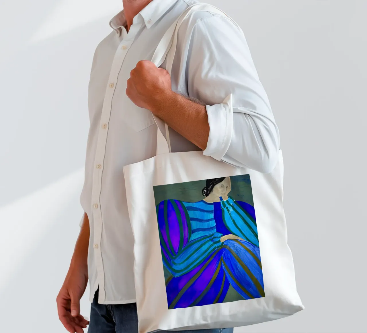 Sofia Lind 13 borsa in juta da Jeff Pinson