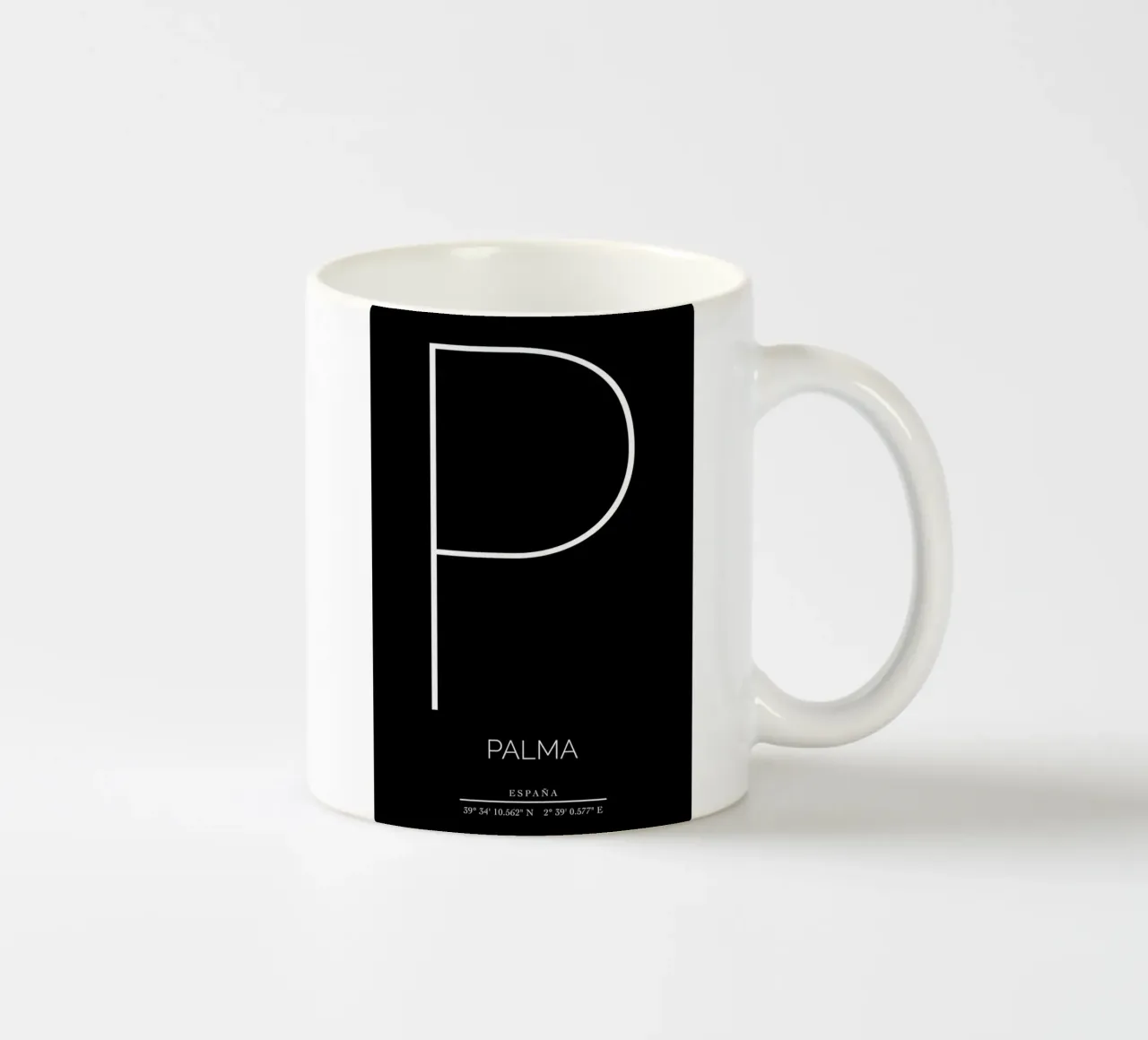 PALMA - nero tazza in ceramica da CityLights