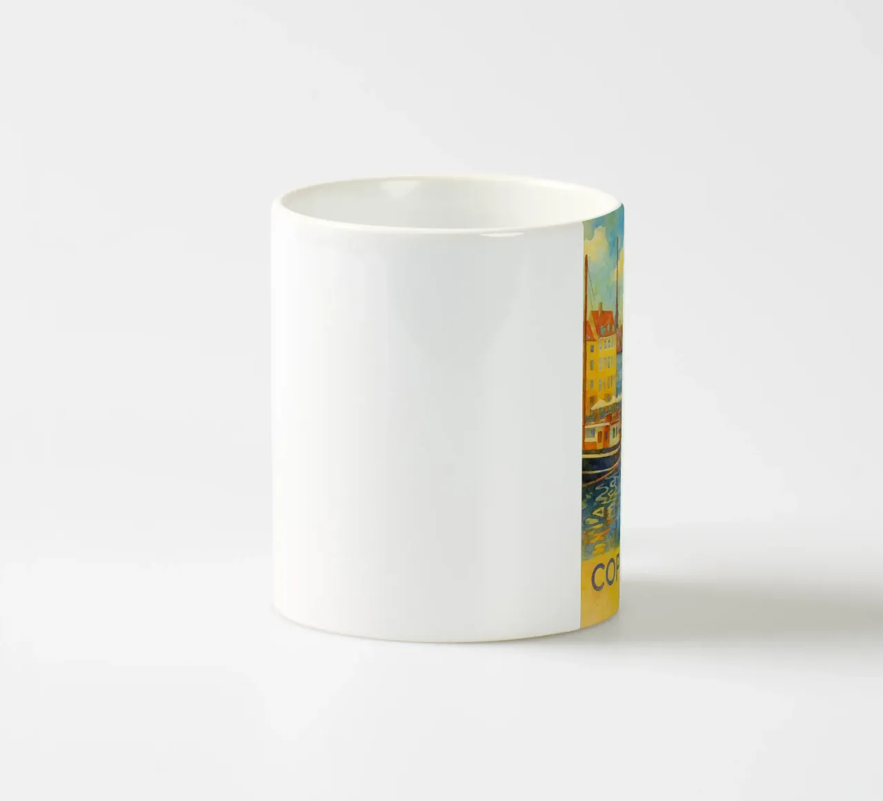 copenaghen danimarca pittura acquerello tazza in ceramica da lilly