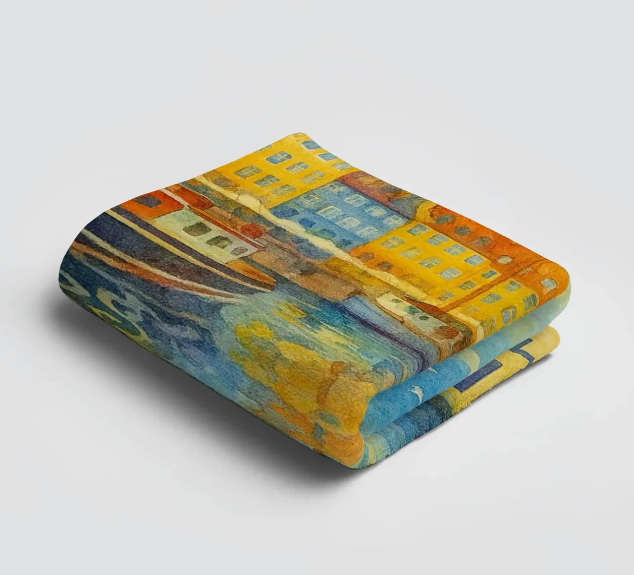 copenaghen danimarca pittura acquerello asciugamano da bagno da lilly