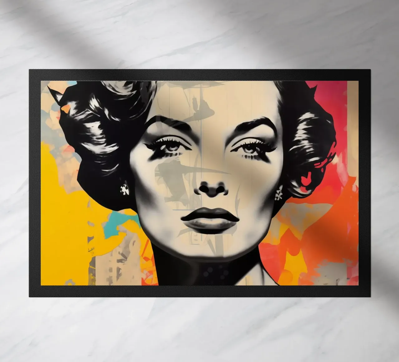 Romy Schneider come icona della pop art zerbino da Autofocus