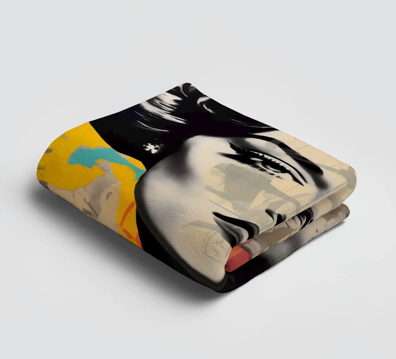 Romy Schneider come icona della pop art asciugamano da bagno da Autofocus