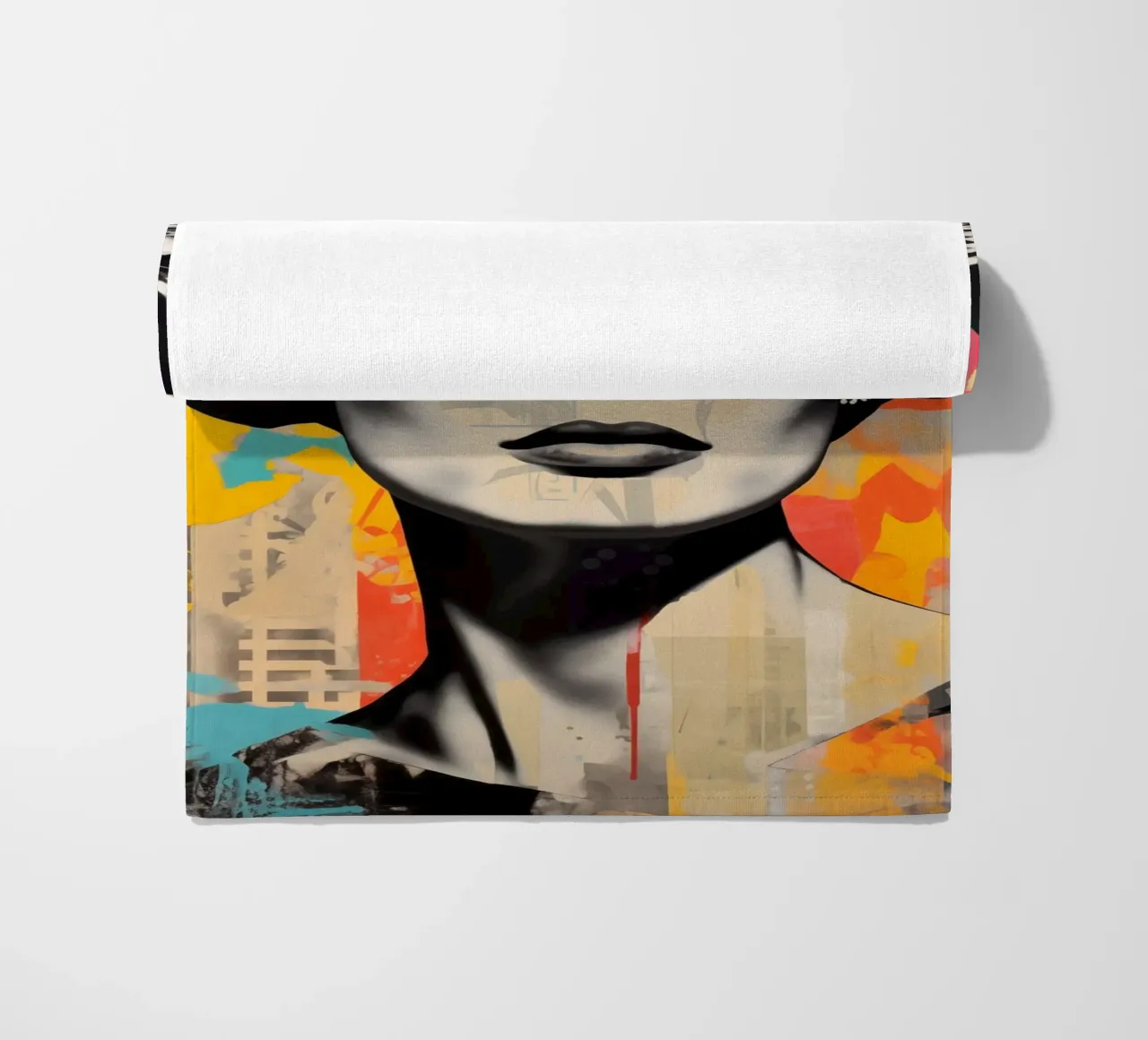 Romy Schneider come icona della pop art telo mare da Autofocus