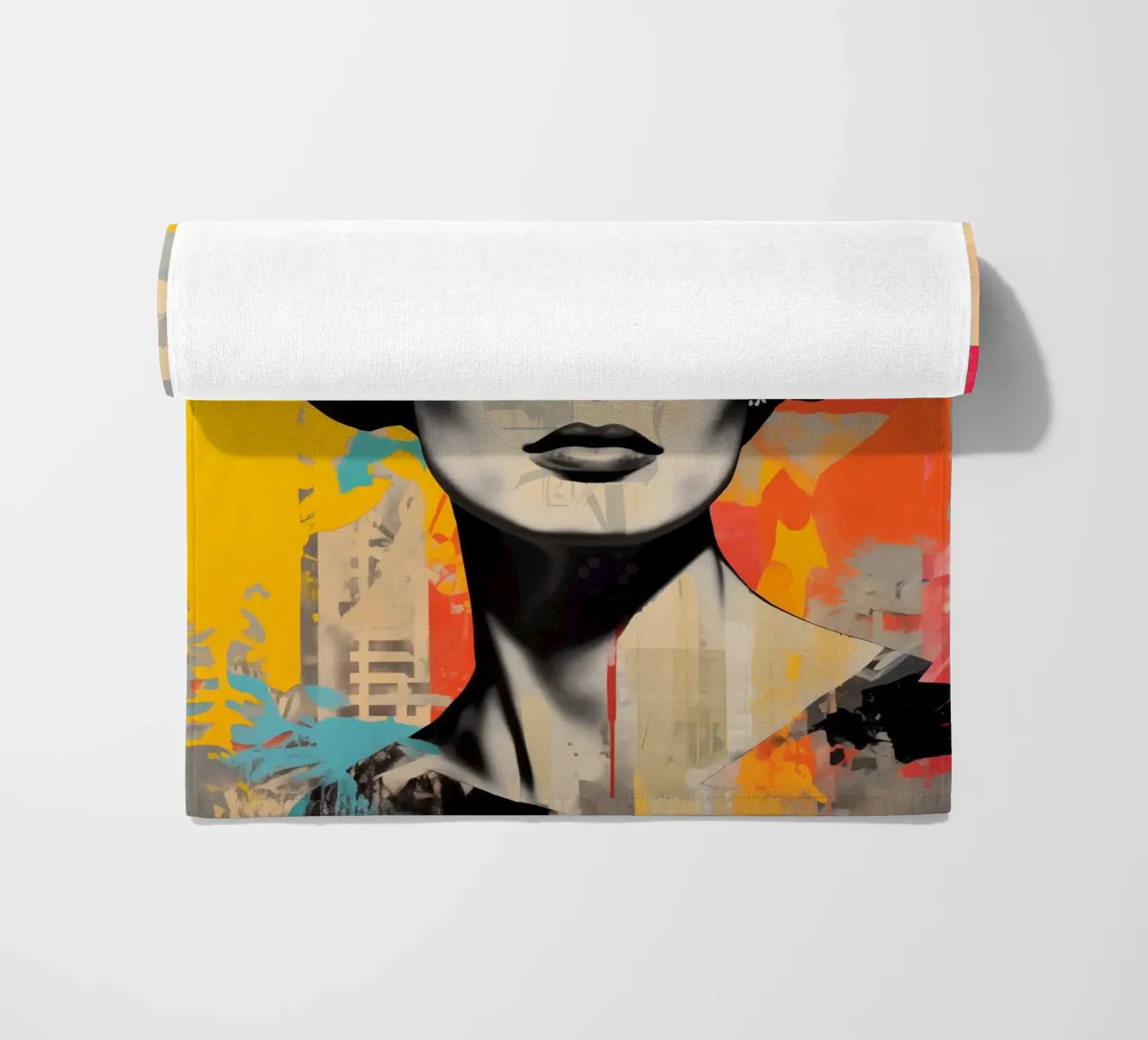 Romy Schneider come icona della pop art telo mare da Autofocus