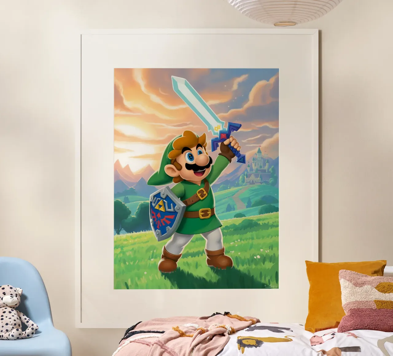 Super Mario Zelda carta hahnemühle da Fleur de Lys