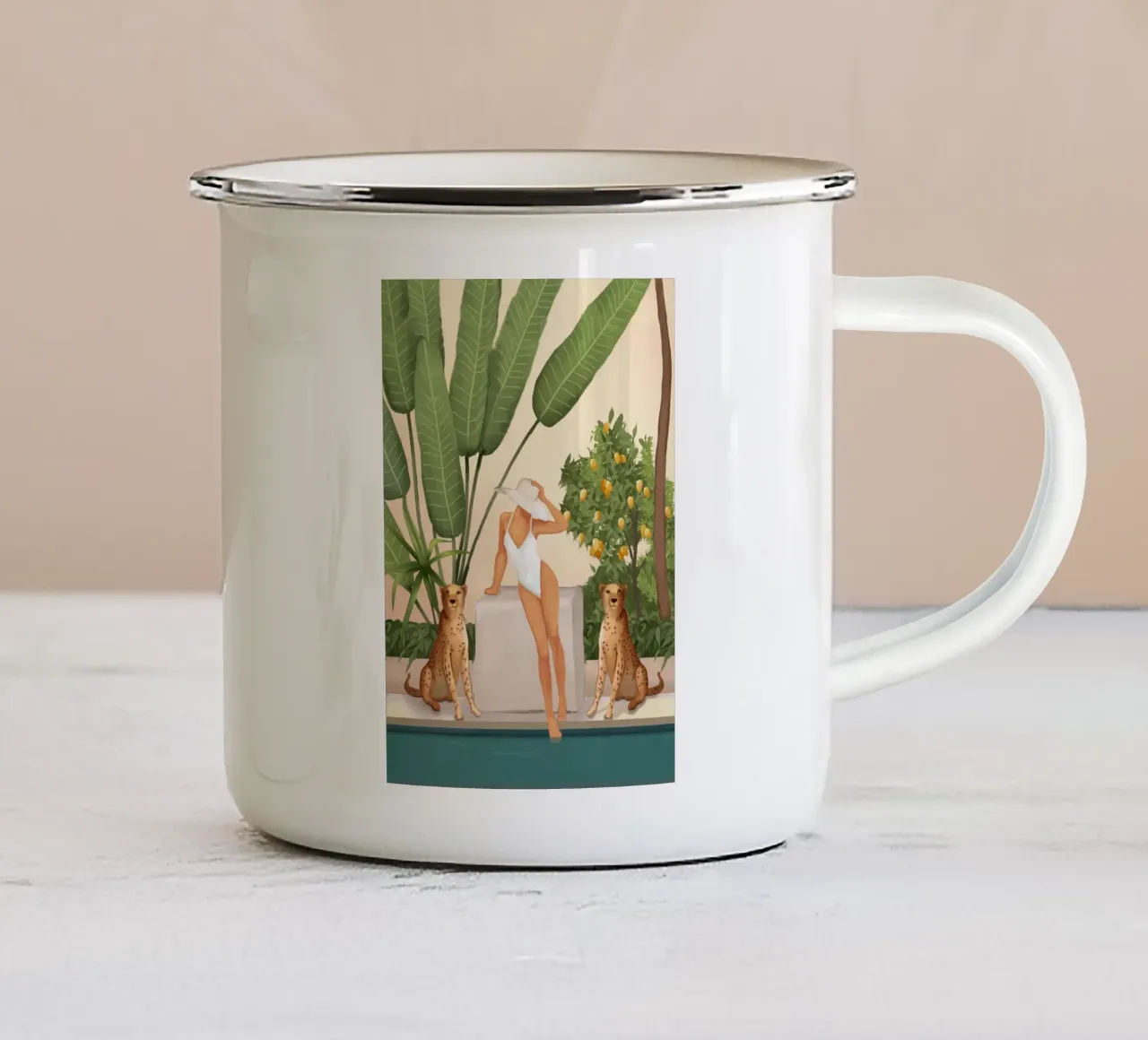 Summer in the Wild tazza in smalto da cityart