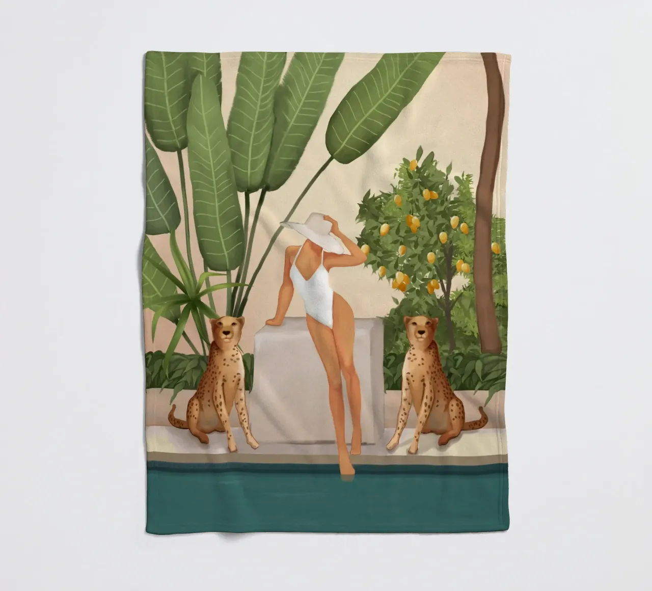 Summer in the Wild coperta in pile da cityart