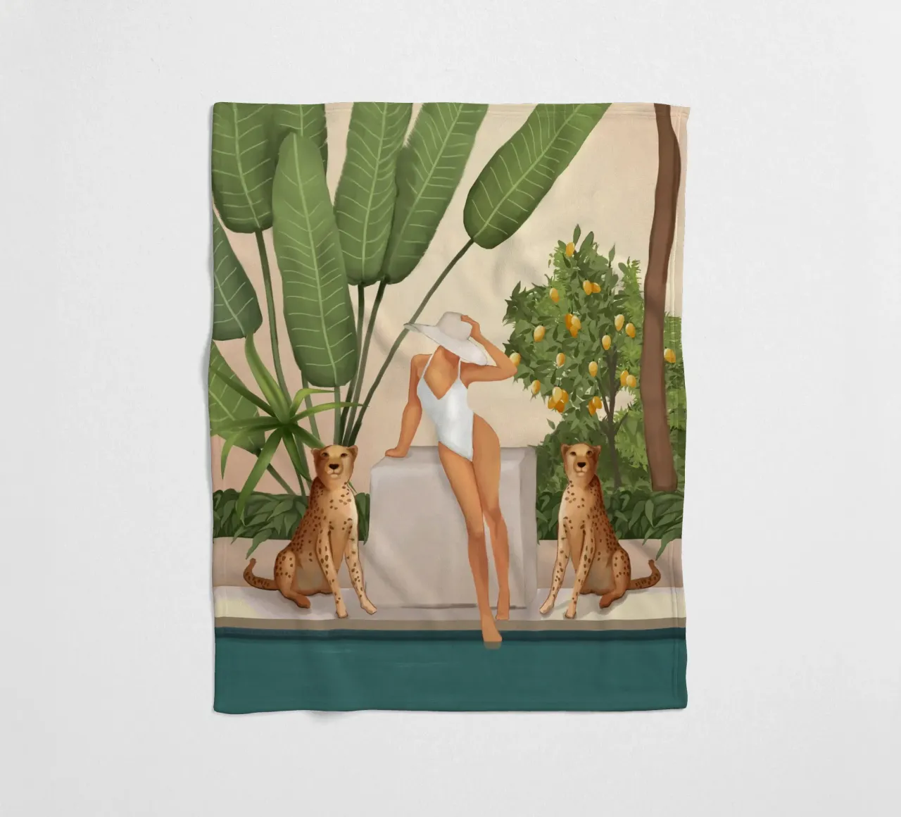 Summer in the Wild coperta in pile da cityart