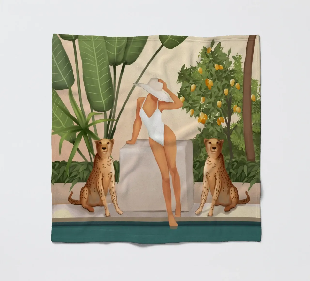 Summer in the Wild coperta in pile da cityart
