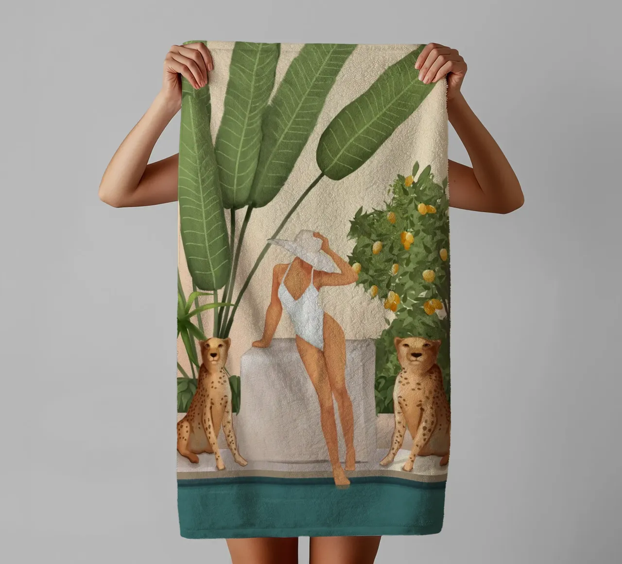 Summer in the Wild asciugamano da bagno da cityart