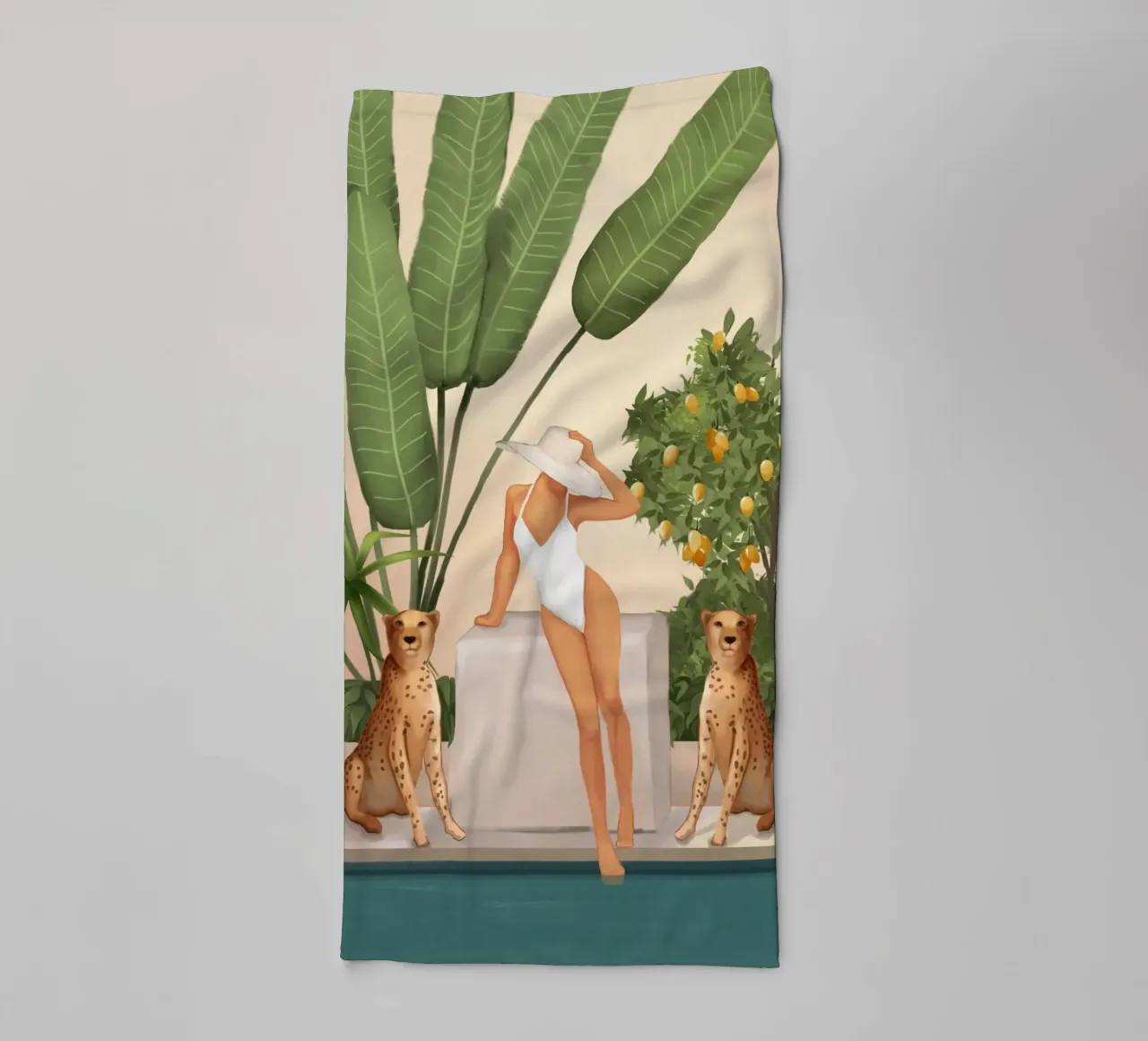 Summer in the Wild asciugamano da bagno da cityart